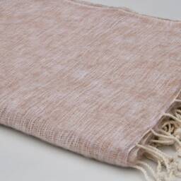 Beige Yak Wool Blanket Handmade Throws Meditation Wrap Travel Shawl - thumbnail 3