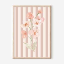 Set Of Girls Room Or Nursery Prints Including A Personalised Initial & Name Print. Gallery Wall - Prints Only, Unframed - thumbnail 2