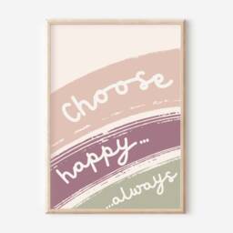 Set Of Girls Room Or Nursery Prints Including A Personalised Initial & Name Print. Gallery Wall - Prints Only, Unframed - thumbnail 3