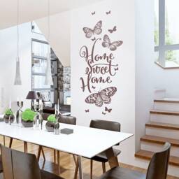 Wall Sticker Home Sweet Art Butterflies Decal Family Tattoo Living Room Ws25B - thumbnail 1