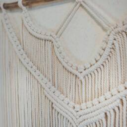Minimalist Macrame Wall Hanging, Simple Decor, Art For Bedroom & Living Room, Housewarming, Boho Decor - thumbnail 4