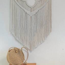 Minimalist Macrame Wall Hanging, Simple Decor, Art For Bedroom & Living Room, Housewarming, Boho Decor - thumbnail 3