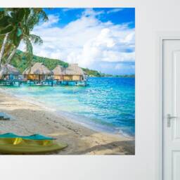 Beach Sea Wall Decal, Ocean Murals Wall Decor, Vinyl Decals, Stickers, Peel & Stick Vinyl N68 - thumbnail 2