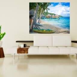 Beach Sea Wall Decal, Ocean Murals Wall Decor, Vinyl Decals, Stickers, Peel & Stick Vinyl N68 - thumbnail 3