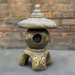 Zen Pagoda Concrete Statue Stone Asian Garden Sculpture Handmade Japanese Temple Figurine Outdoor Oriental Ornament Feng Shui Decor Yard Art - thumbnail 4