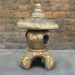 Zen Pagoda Concrete Statue Stone Asian Garden Sculpture Handmade Japanese Temple Figurine Outdoor Oriental Ornament Feng Shui Decor Yard Art - thumbnail 1