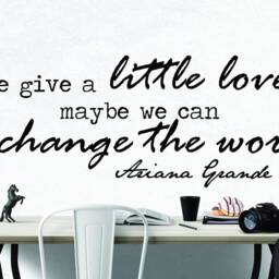 Ariana Grande Little Love Inspirational Motivational Wall Art Decal Quote Inspired Motivated Focus Positive Decor 42x15 Inches - thumbnail 3