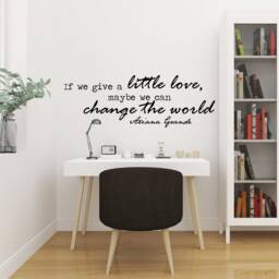 Ariana Grande Little Love Inspirational Motivational Wall Art Decal Quote Inspired Motivated Focus Positive Decor 42x15 Inches - thumbnail 2