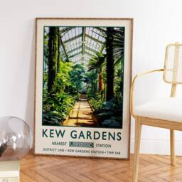 Kew Gardens Print, London Poster, Botanical William Morris Vintage Wall Art, Floral Rousseau A1/A2/A3/A4 - thumbnail 3