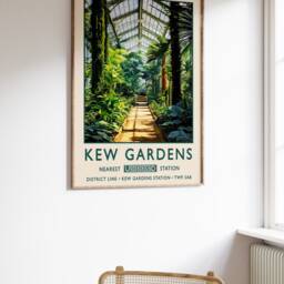 Kew Gardens Print, London Poster, Botanical William Morris Vintage Wall Art, Floral Rousseau A1/A2/A3/A4 - thumbnail 2