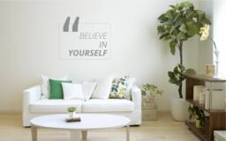 Belive in Yourself Wall Decal Motivation Quote Decor Sticker Art Vinyl Good Hose/Home Decoration Gift Idea - thumbnail 1