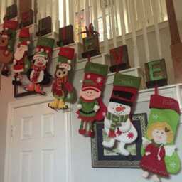 Personalized Christmas Stocking Holidays Decoration Snowman Monogram Stockings Ornaments/6Styles - thumbnail 2