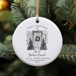 Personalised First Christmas in Our New Home Bauble, Couple Keepsake, Home, Ornament, Housewarming - thumbnail 3