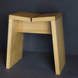 Japanese Oak Stool - Sleek & Stylish Design Decor - thumbnail 3