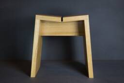 Japanese Oak Stool - Sleek & Stylish Design Decor - thumbnail 1