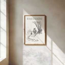 Winnie The Pooh Print, Quote Nursery Decor, Wall Art, New Baby Gift, Unframed, A2/A3/A4/A5, Themed - thumbnail 2