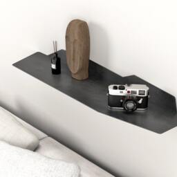 Plant Shelf - Living Room Contemporary Metal Industrial Floating Wall Mount Shelving Bar B - thumbnail 3