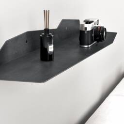 Plant Shelf - Living Room Contemporary Metal Industrial Floating Wall Mount Shelving Bar B - thumbnail 2