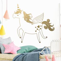 Unicorn Wall Decal - Vinyl Decal, Kids Nursery Removable Sticker, Decor - thumbnail 3