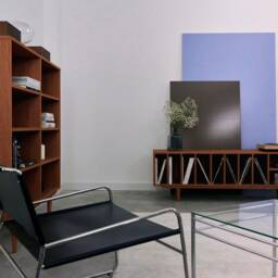 Mid-Century Sideboard, Dresser, Commode, Credenza Made Of Oak Vaneer - Teak Colour Livlo T-S09 - thumbnail 3
