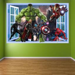 Avengers Superhero Wall Decal Sticker Mural Poster Print Art Iron Man Hulk Captain America Spiderman Thor - thumbnail 3