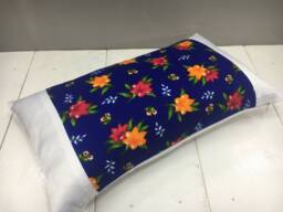 Floral Silk Ikat Pillow Cover, Decorative Lumbar Cushion - 12x20