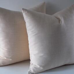 Set Of 2 Natural Linen Pillow Covers 18-Inch Throw Pillows - thumbnail 3