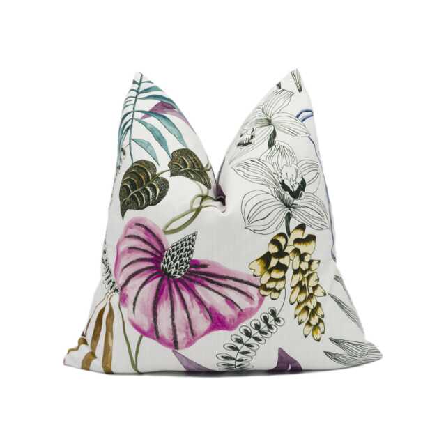 Harlequin - Habanera Cerise/Honey Marine Ibiza Inspired Tropical Floral Cushion Cover Handmade Throw Pillow Designer Home D??cor - image 1