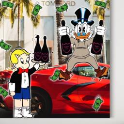 Scrooge Mcduck & Richie Rich Canvas - Pop Art, Street Art - thumbnail 3