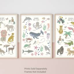Floral Edition Safari Print - Bedroom Decor Poster Children's Prints Wall Art Liberty - thumbnail 3