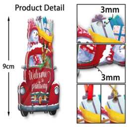 Personalized Mechanic Tool Box Ornament, 2D Flat Xmas Keepsake - thumbnail 2