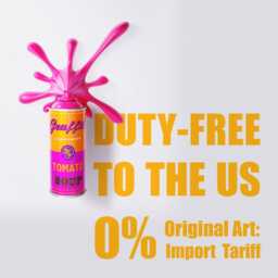 Spraydose Skulptur - Pop Art Wanddeko Rosa Tomatensuppe - thumbnail 2