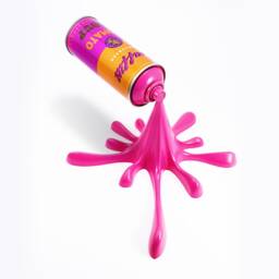 Spraydose Skulptur - Pop Art Wanddeko Rosa Tomatensuppe