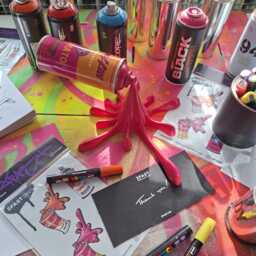 Spraydose Skulptur - Pop Art Wanddeko Rosa Tomatensuppe - thumbnail 4