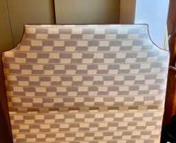 Bespoke Upholstered Headboard Andrew Martin Fabric, Custom Size & Design - thumbnail 1