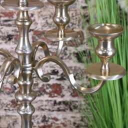 Zira Antiqued Gold 5 Candle Candelabra Centerpiece 84cm - thumbnail 4