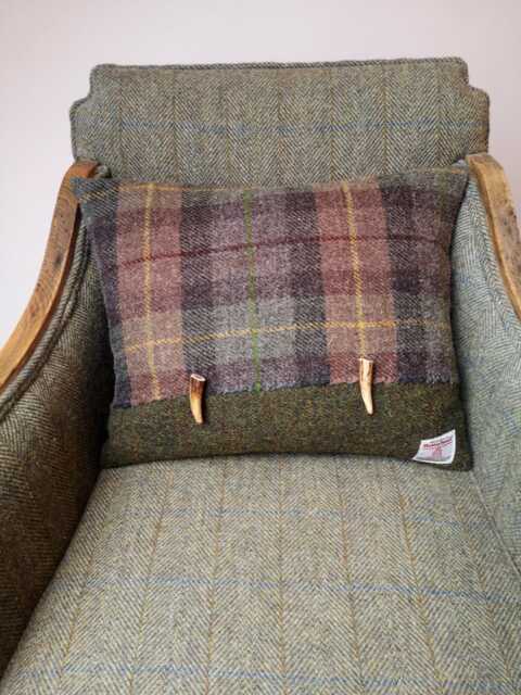 Harris Tweed Cushion Cover - image 1