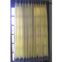 "Yellow & Grey Curtain Panels 52""x96" - thumbnail 2