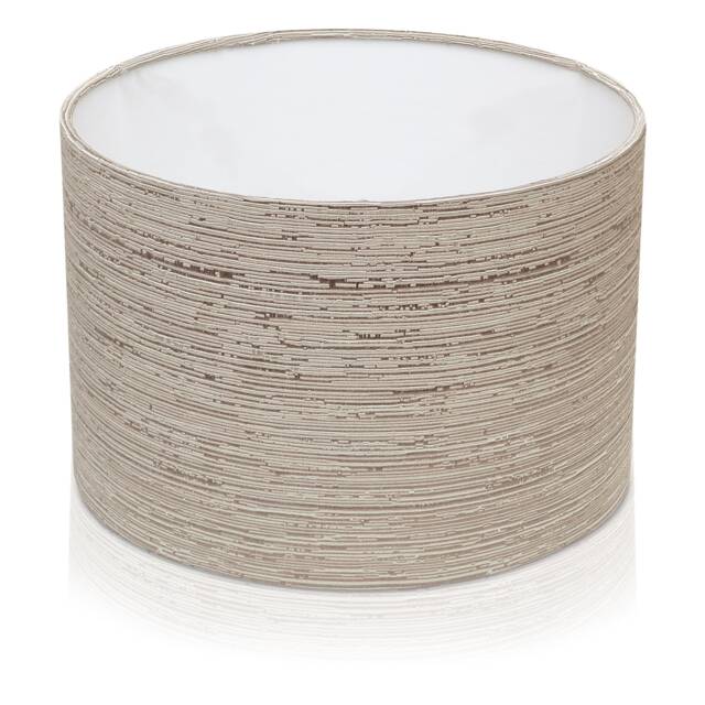 New Fibre Naturelle Silver Grey Reflection Fog Ceiling Light/Table Lamp Shade - image 1