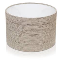 New Fibre Naturelle Silver Grey Reflection Fog Ceiling Light/Table Lamp Shade - thumbnail 1