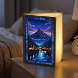 Velaris Book Lamp, Acotar Night Light, Starlight City A Court Of Thorns & Roses Led Rhysand Feyre Decor - thumbnail 2