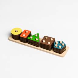 Lil House Kids Educational Toy Montessori Educational Activity Preschool Learning Kids Gift Wooden Eco Homeschool - thumbnail 4