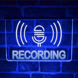 Recording On Air Neon Led Light Sign - Window Or Wall Hanging Display For Music Radio Dj Studio - thumbnail 2