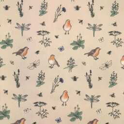 Custom Roman Blind - Emma Lawrence Whimsical Wildlife Linen , Made To Measure Window Treatment - thumbnail 3