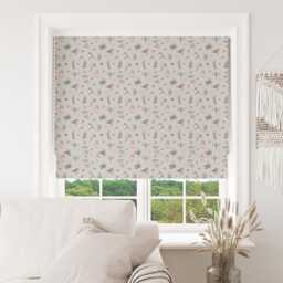 Custom Roman Blind - Emma Lawrence Whimsical Wildlife Linen , Made To Measure Window Treatment - thumbnail 1