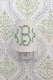 Custom Embroidered Initial Monogram Night Light Personalized Nursery, Kitchen, & Bathroom Decor - thumbnail 1