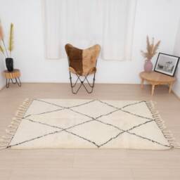 Authentic Moroccan Rug, Handmade Wool Rug - thumbnail 3
