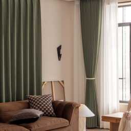 Tinji Darkening Curtain, 4 Colors, Thick Textured Geometric Pattern, 70-90% Light Blocking, Modern Drapes For Bedroom & Living Room, 1Pc - thumbnail 3