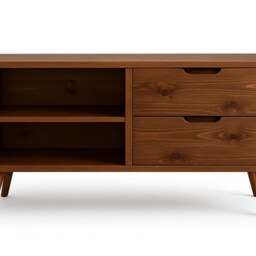 Handcrafted Solid Wood Multimedia Stand Cd Storage Cabinet - thumbnail 3