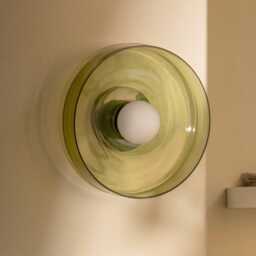Nela - Glass Flush Mount Ceiling Light Ip44 Bathroom Vanity Sconce - thumbnail 3